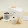 Candle Gift Set. 24K Gold Foil and Black Onyx -80 Hours of Clean Burn