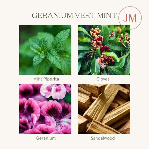 Geranium Vert Mint Scented Candles