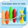 Peanut Crayons for Kids, 12 Colors Washable Toddler Crayons