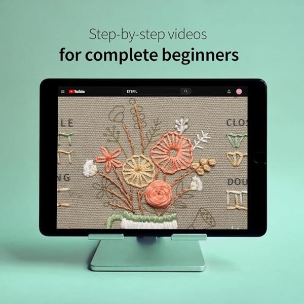 3 Pack Beginner Embroidery Kits for Adults DIY Starter Kit