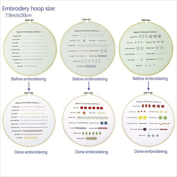 Beginners Embroidery Stitch Practice kit