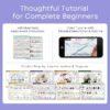 Embroidery Kit for Beginners, 4 Sets Embroidery Kit for Beginners Adults, Needle Point Kits