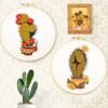 Funny Cactus Embroidery Kit for Beginner Adults
