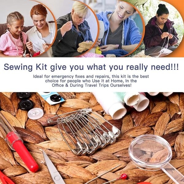 Sewing Kit with Case Portable Sewing Supplies for Home Traveler
