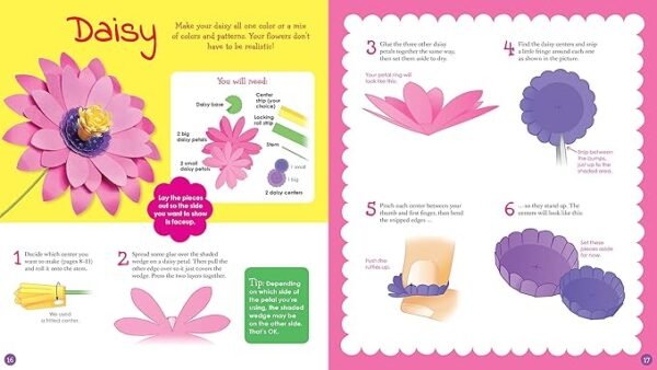 Crochet Kit for Beginners - 8 Flower Bookmarks Crocheting Kit