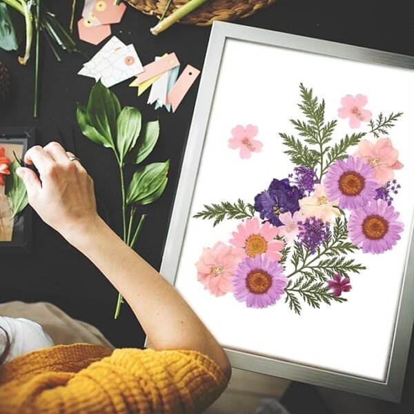 Eshow  Dried Pressed Flowers Resin 40Pcs