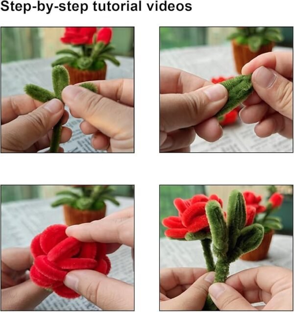 AJKJ Pipe Cleaners Craft Supplies with Tutorial