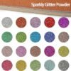 imetufy Glitter Cardstock, 40 Sheets in 20 Colors