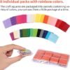 Outuxed 4800pcs 1Inch Tissue Paper Squares, 30 Assorted Colors