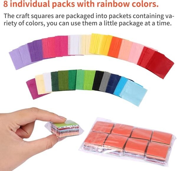 Outuxed 4800pcs 1Inch Tissue Paper Squares, 30 Assorted Colors