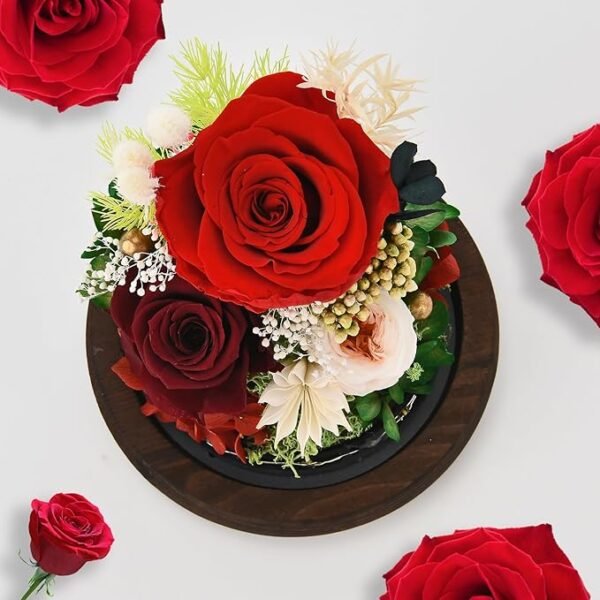 3 Real Forever Roses Gifts for Wife Sister Girlfriend on Mother Day Birthday Valentine Day