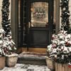 Sggvecsy 18 Inch Artificial Christmas Wreathfor Front Door