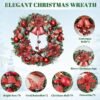 Yastouay 17" Christmas Wreaths for Front Door