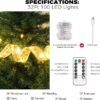KPROE 32Ft 100 LED Christmas Tree Copper 8 Lighting Modes