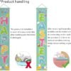 Easter Porch Sign, Happy Easter Theme Porch Sign with Bunny Egg Decoration
