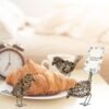 ZZZ TYLOO 3 Handmade Bird Statue Home Decor Metal Bird Figurine