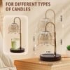 Fragrance Candle Warmer Lamp，Electric Candle Warmer with Timer