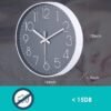 jomparis Wall Clock 12 Inch Non-Ticking Silent Battery Operated