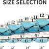CHYLIN Beach Themed Blue Wall Clocks Battery Operated Silent Non-Ticking