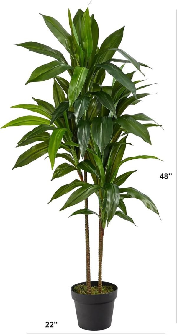 3 Real Touch Leaves Artificial Dracaena Plant, 4ft