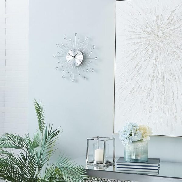 Deco 79 Metal Starburst Decorative Wall Clock