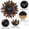 ZBJZJM Large Wall Clock for Living Room Deco Boho 24''