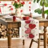 Artoid Mode Heart-Shaped Buttons Table Runner 13x72 Inch