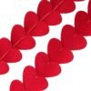 Partyprops store 72 Red Hearts Felt Garland