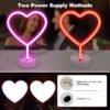 BRIGHTDECK 2 Pack Heart Neon Signs