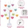 Mosoan, 24 Inch Tree Light with 12 Heart Ornaments