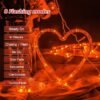 LOLStar, Connectable Red Heart-Shaped 138 LEDs 12 Hearts String Lights