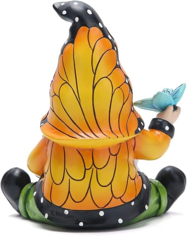 Hodao  6“H Irish Dwarf Elf Butterfly decor figurines