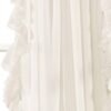 Reyna Ruffle Window Curtain Panel Set, Pair, 54" W x 84" L white