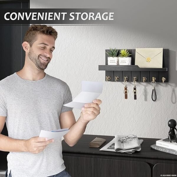 Decorative Key and Mail Holder for Wall