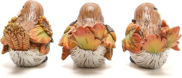 Hodao Fall Bird Statue Yellow Bird Figurine