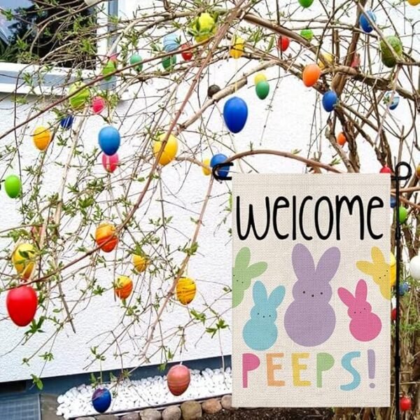 Decorhua Easter Garden Flag Double Sided Vertical 12×18 Inch