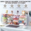 AMALEKO Acrylic Drawer Organizers 21 Drawers 4 Set