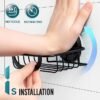 TAILI Soap Holder Soap Dish Suction Cup with Hooks, Soap Bar Holder for Shower Wall
