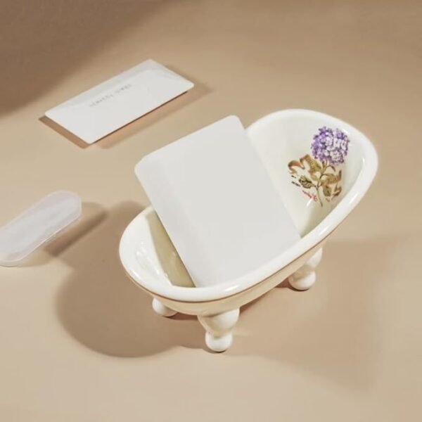 dodococa 1 Piece 5.6" Ceramic Mini Clawfoot Slipper Bathtub