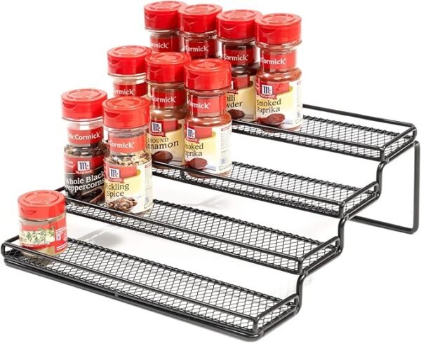 MEIQIHOME 4 Tier Spice Rack Organizer Step Shelf Countertop Spice