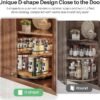 Lazy Susan Organizer Spice Rack Height Adjustable Rotating Lazy Turntable Spice Organization for Cabinet