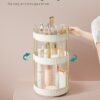 SONGMICS Makeup Organizer, 3-Tier Round Rotating Skincare Organizer Countertop