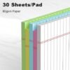 AILZFEI 5pcs Small Note Pad 5x8 College Ruled Color Legal Pads