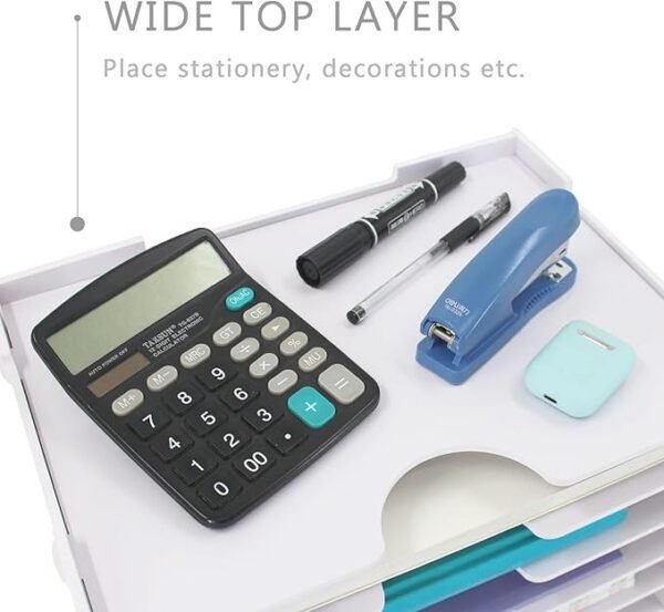 SONGWAY 7 Tier Wide Document Holder, White