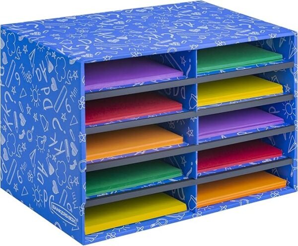 3 Bankers Box Classroom 10 Compartment Literature Organizer