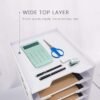 SONGWAY Multifunctional 7 Tier Vertical File Holder, White