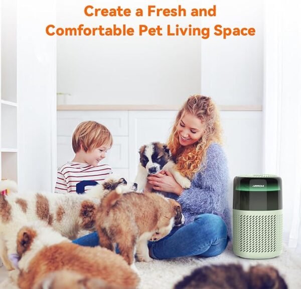 AIRROMI Air Purifier for Bedroom Home,HEPA Filter,Covers Upto 549 Ft²