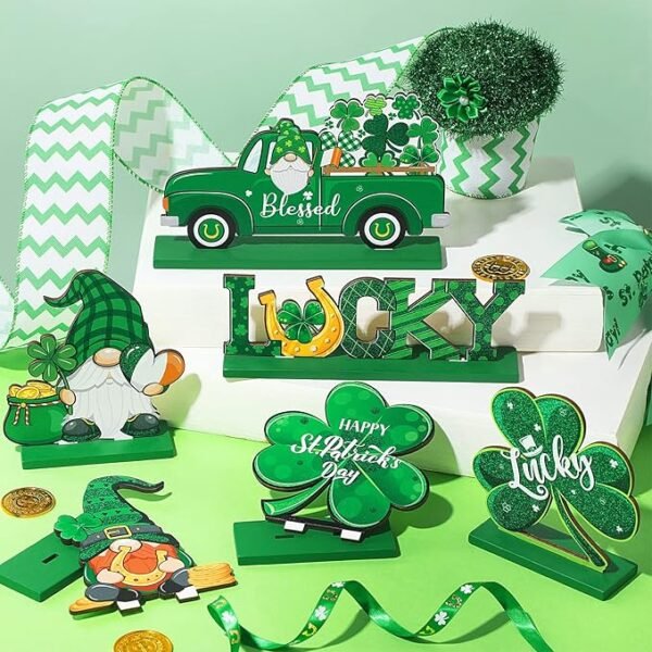 6 Pieces St. Patrick's Day Table Sign Decoration