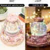LOVE FOR YOU Gift Wrapped Music Box Carousel Horses Color Lights Unicorn Musical