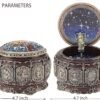 DELIWAY Vintage Music Box Constellation Style Plays Always with Me Tune